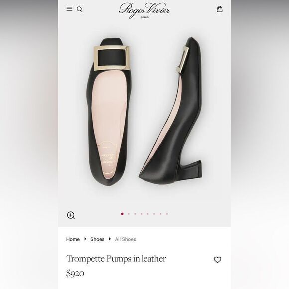Roger Vivier Trompette Pumps in leather size 38 - Picture 1 of 7